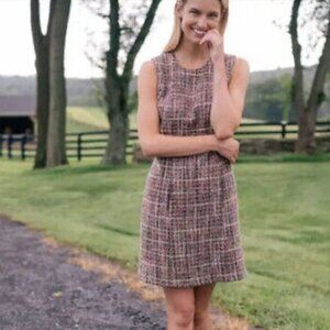 Gal Meets Glam Ramona Sleeveless Tweed Dress Size 10-C26
